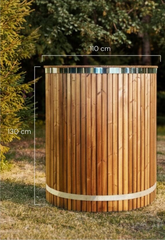 Stainless-steel-Single-person-cold-water-tub-Triple-thermo-wood-3
